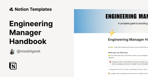 Engineering Manager Handbook